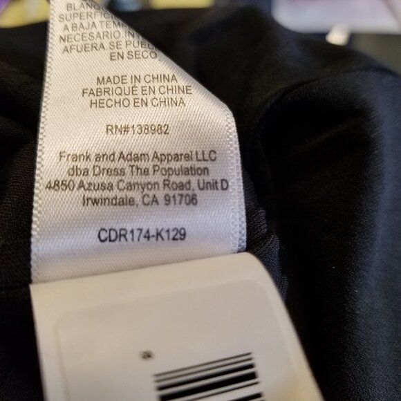 Cosmopolitan Dress the Population Black Stretch Dress Size XS EUC - Picture 13 of 13